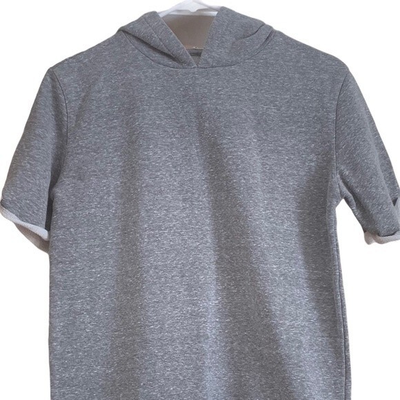 Treasure & Bond Short Sleeve Pullover Sweatshirt Hoodie Nordstrom Large 10-12 - Picture 9 of 9